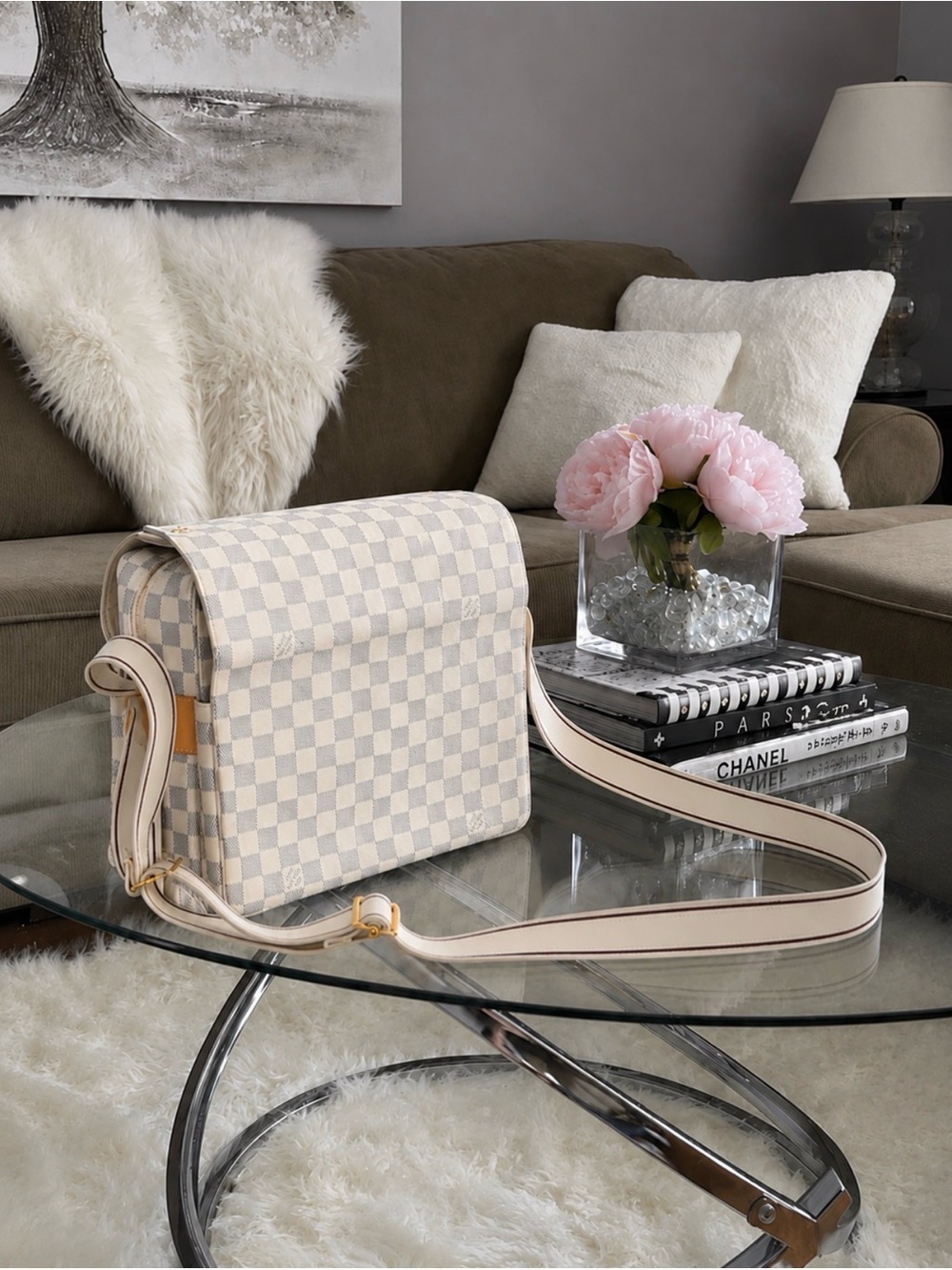 🌸Louis Vuitton Damier Azur Naviglio Messenger Bag🌸